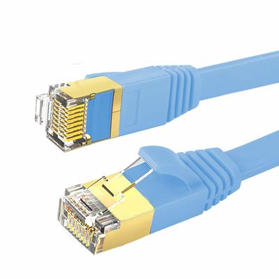 안정되어 있는 600MHz 고양이 7 이더네트 케이블 편평한, BC 파란 실제적인 Cat7 SFTP 케이블