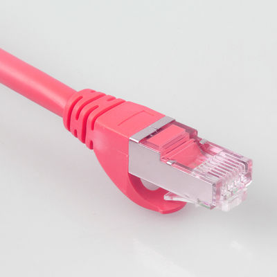 직접적 매장 6 Ft Cat7 패치 코드 과중한 업무는 26AWG 10Gb 빨강을 방수 처리합니다