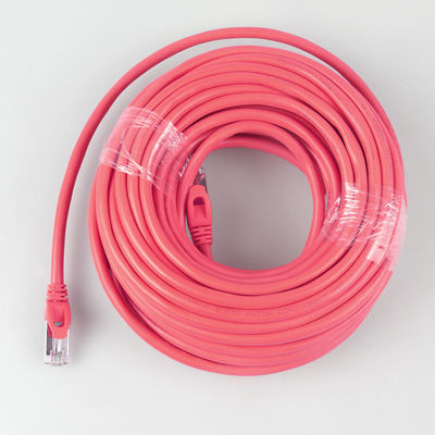 직접적 매장 6 Ft Cat7 패치 코드 과중한 업무는 26AWG 10Gb 빨강을 방수 처리합니다