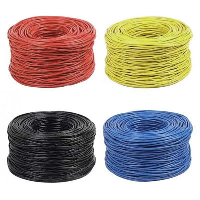 23AWG 실용적인 Cat6 랜 케이블 BC 0.57 UTP PVC 재킷 4쌍 305m