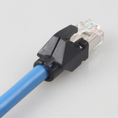 Cat6a S/FTP Ethernet 케이블 6 피트  RJ45 네트워크 코드는 산업적 바퀴멈추개 사슬 네트워크 케이블을 메웁니다