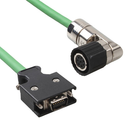 V90 6FX3002-2DB10 인코더 케이블 서보 모터 커넥터 플러그 녹색 케이블 고정 설치